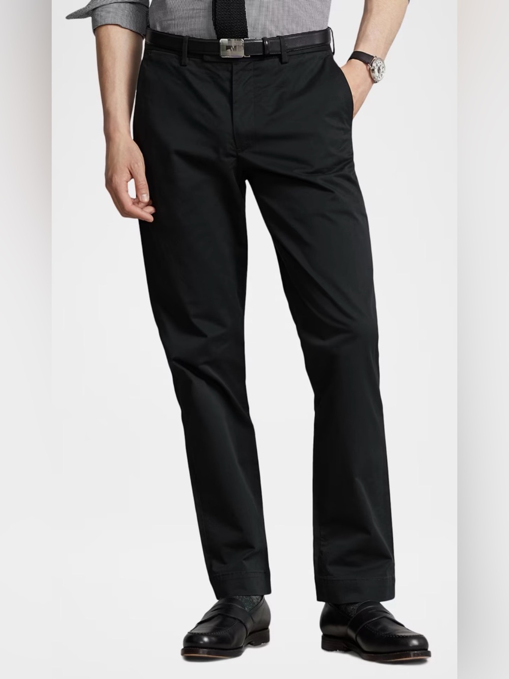 EUC Polo by Ralph Lauren Black Stretch Slim Fit Chinos